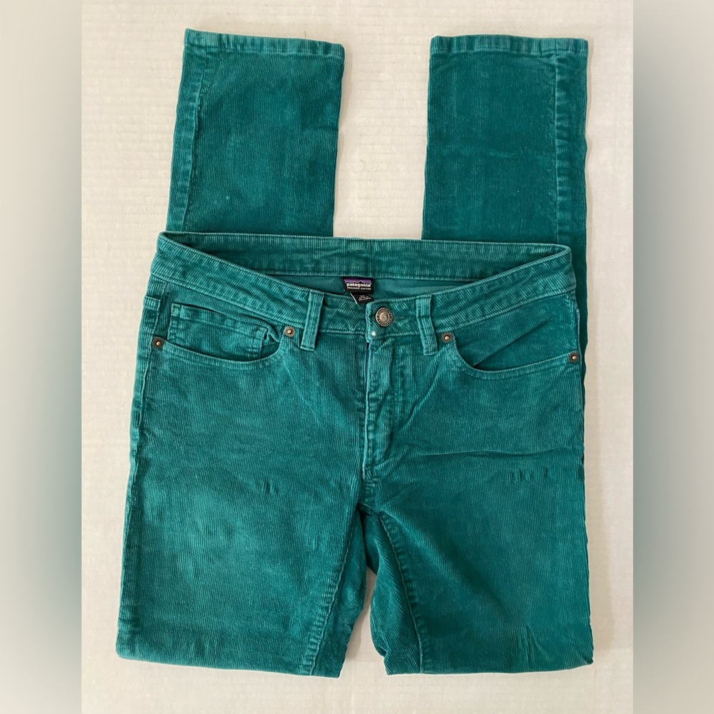 Patagonia Organic Cotton Corduroy Pants in Crater Blue Women's Size 28